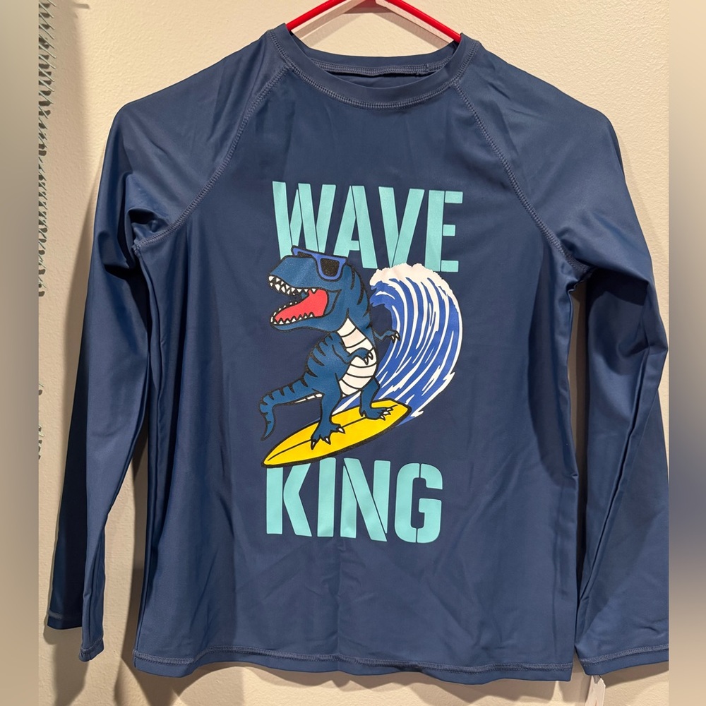 OshKosh B'gosh Navy Swim Rashguard. UPF 50+ Size 12